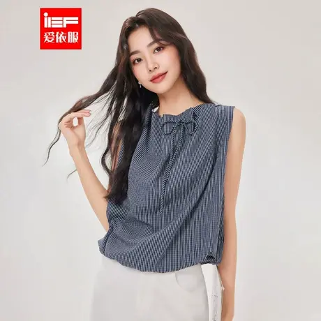 IEF/爱依服2025夏季新款通勤文艺知性风气质优雅设计感时尚女背心图片