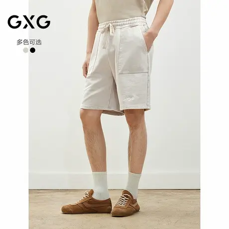 2025春夏新品男士短裤经典小标刺绣纯棉休闲百搭男士直筒短裤图片