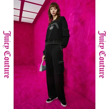 Juicy Couture橘滋春夏新款时尚长裤百搭裤子工装风宽松休闲裤女商品大图