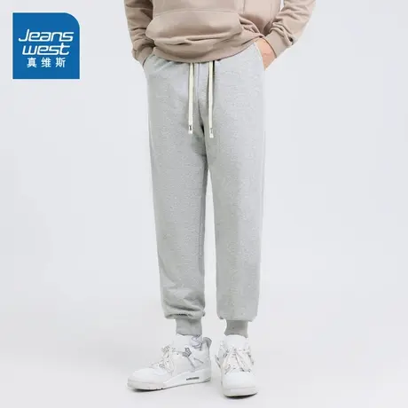 KC真维斯男装休闲卫裤 2025秋季新品男士松紧腰宽松运动裤子长裤图片