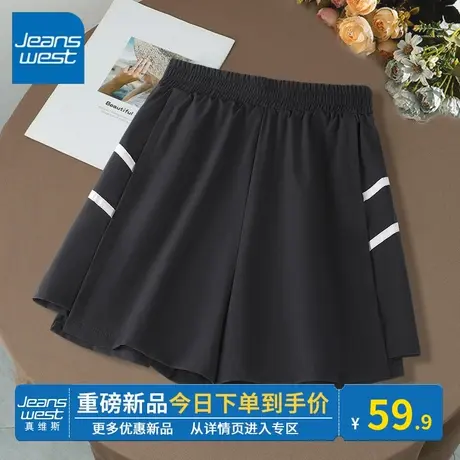 KV真维斯黑色又a又飒裤子春秋 百搭高腰设计感潮休闲裤女2024新款图片