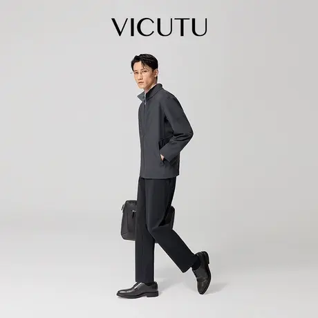 VICUTU威可多男士行政夹克25秋新款舒适挺括时尚商务通勤百搭外套图片