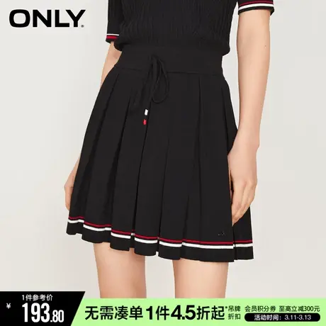 ONLY冬季时尚休闲高腰百褶裙针织半身裙女|12311J001商品大图