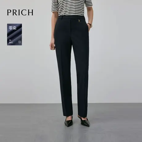 【超能小太阳】PRICH简约直筒西装裤2025早秋新款通勤长裤子女商品大图