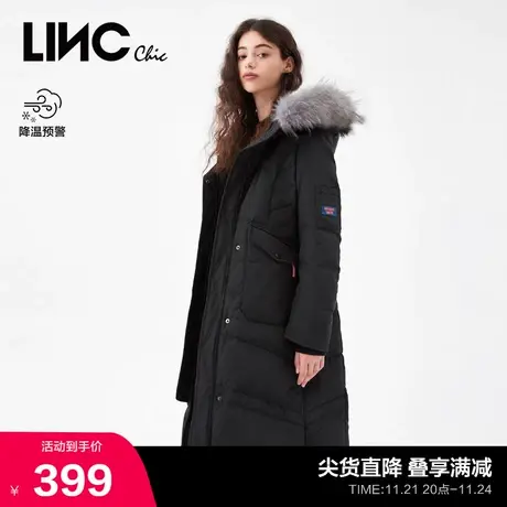 LINCCHIC金羽杰羽绒服女修身派克服中长款羽绒服女冬季2088405商品大图