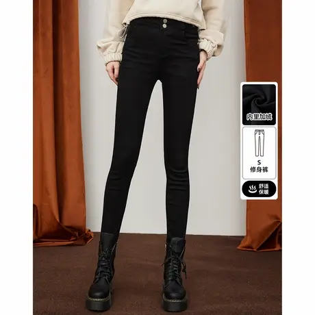 a02修身显瘦铅笔裤新高腰休闲百搭弹力紧身女式牛仔裤2025春季商品大图