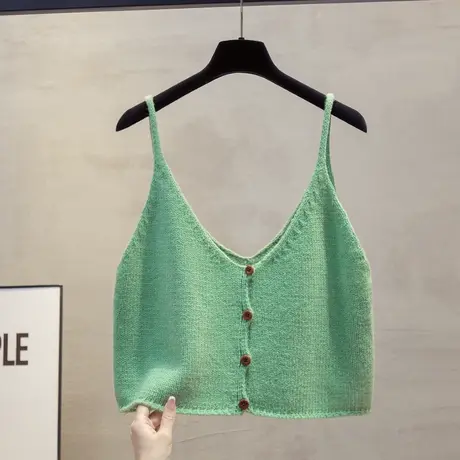 正反两穿v领开衫针织马甲背心女2025春秋新款马夹叠穿毛衣坎肩潮商品大图