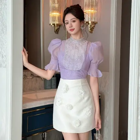 高腰垂坠感包臀半身裙图片