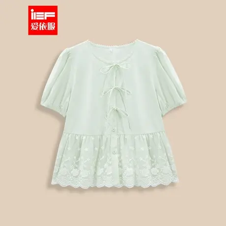 IEF/爱依服2025夏季新款法式甜美温柔小女人气质百搭显瘦裙上衣图片