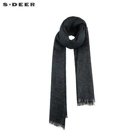 sdeer圣迪奥个性撞色拼接流苏围巾S20483785图片