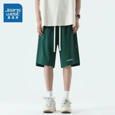 LE真维斯男装短裤2024夏季新款 时尚男士休闲裤透气舒适五分裤商品大图