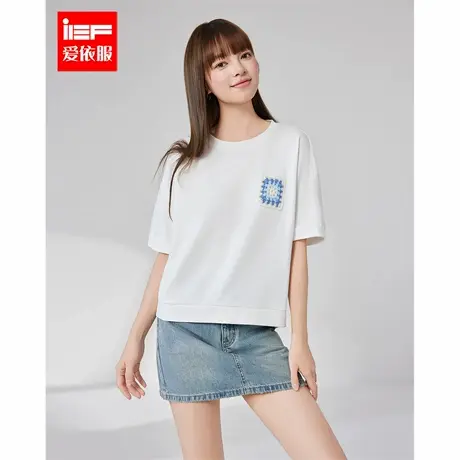 IEF/爱依服上衣2025春夏新款韩版文艺知性气质通勤百搭宽松蝙蝠衫商品大图