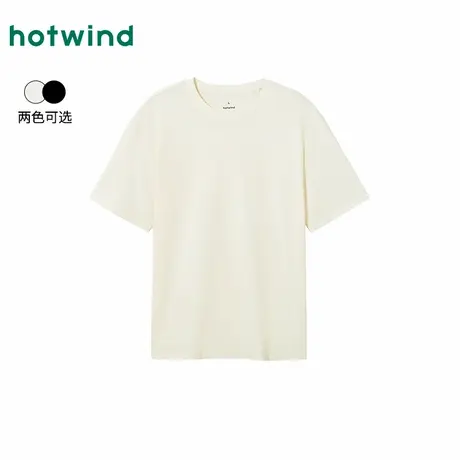热风2025年秋季新款男士时尚肌理短T恤商品大图