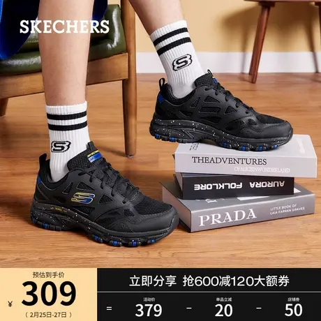 Skechers斯凯奇2024年春季新款男士复古休闲鞋厚底缓震户外运动鞋商品大图