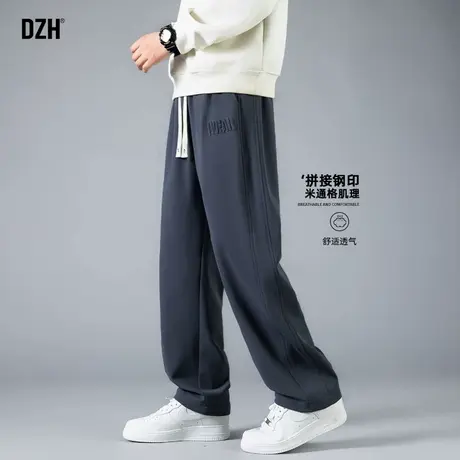 男生休闲卫裤男直筒夏季薄款潮牌裤子2025新款运动裤百搭长裤美式图片