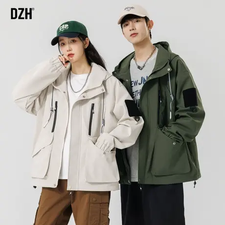 初春外套情侣2025新款三防冲锋衣男款春秋情侣装高级感夹克登山服商品大图