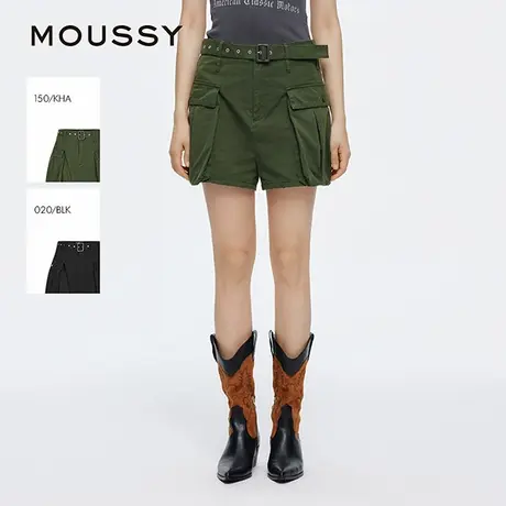 MOUSSY 2025夏季新品美式街头风大口袋短款工装裤女028ISZ31-1311图片