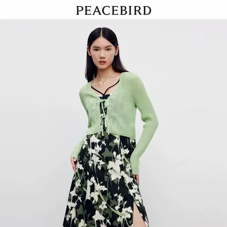 【商场同款】太平鸟女装年秋季新款百搭线开衫A1EDD3201商品大图