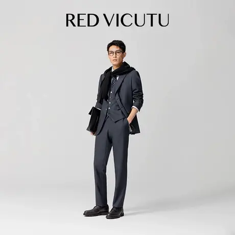 【记忆西服】VICUTU威可多西服男100%绵羊毛商务通勤百搭西装外套图片