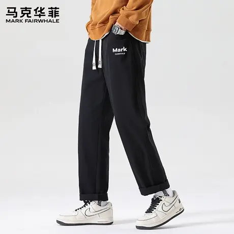 马克华菲工装休闲裤男士2025新款夏季宽松直筒九分运动长裤子潮X商品大图