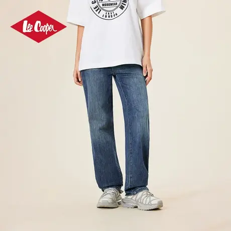 Lee Cooper牛仔裤女直筒裤2025春季新款长裤复古时尚正品阔腿裤女图片