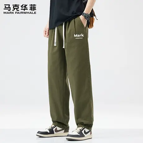 马克华菲纯棉工装裤男士2025新款夏季美式潮流百搭直筒休闲裤子X图片