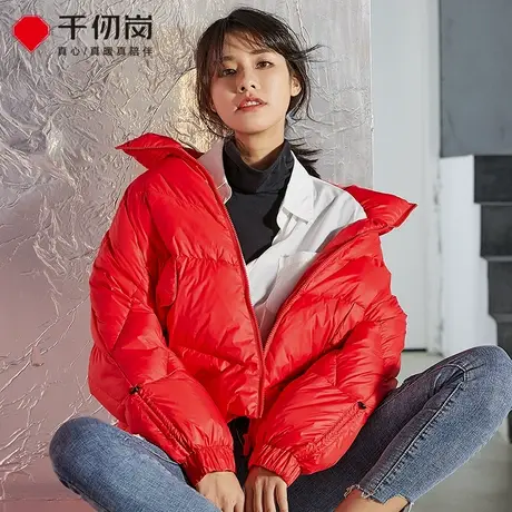 千仞岗新款羽绒服女短款面包服韩版宽松潮百搭显瘦冬外套商品大图