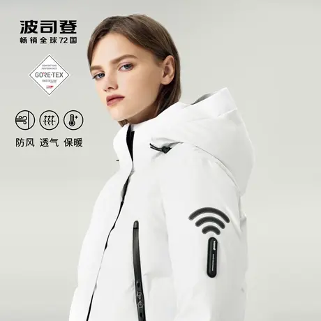 波司登GORE-TEX防风鹅绒科技感羽绒服女专业户外三防面料高端品质图片