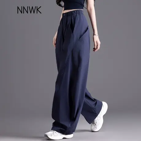 弯刀休闲裤女2025新款宽松bf慵懒风女裤夏季薄款工装裤速干防晒裤商品大图