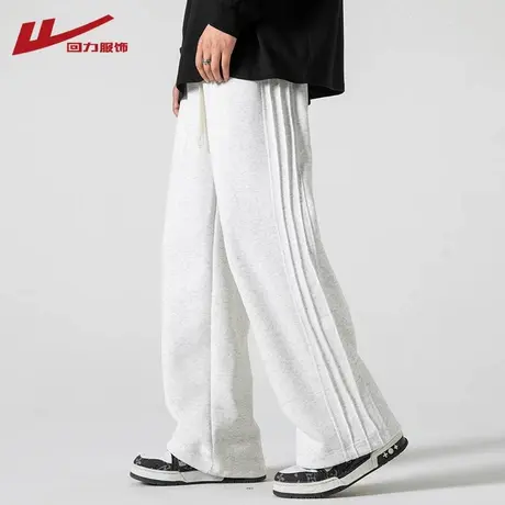 回力美式卫裤男夏季薄款2025新款潮牌宽松直筒速干运动休闲长裤子图片