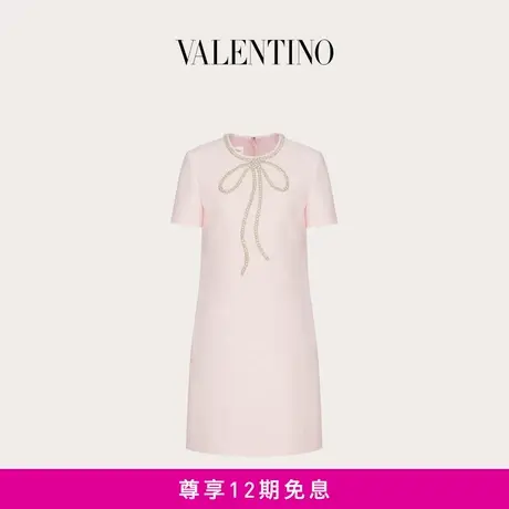 【24期免息】华伦天奴VALENTINO女士 CREPE COUTURE 短款连衣裙图片