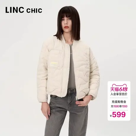 LINCCHIC金羽杰羽绒服女款2024年新款短款轻薄羽绒服女外套1084Y商品大图