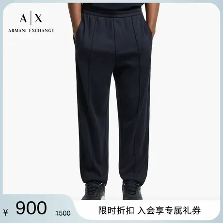 ARMANI EXCHANGE/阿玛尼2025夏季新款男士全棉宽松直筒纯色卫裤图片