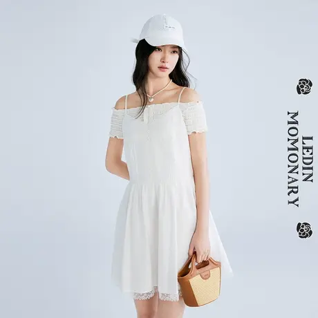 【商场同款】乐町韩系设计款吊带裙25年夏季新款连衣裙C1FAF2232商品大图