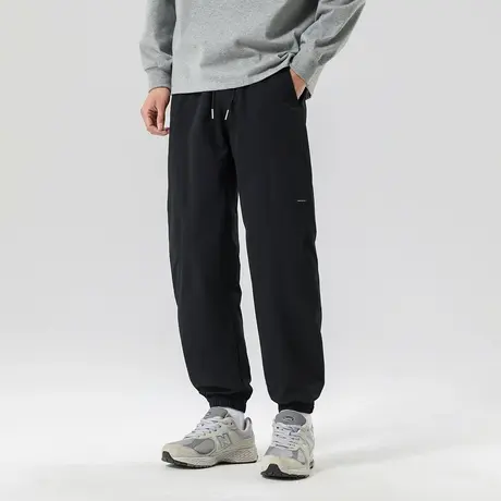 gxgjeans男装25夏户外运动裤抽绳系带纯色休闲裤舒适百搭束脚裤商品大图
