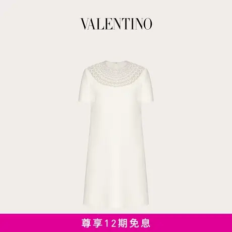 【24期免息】华伦天奴VALENTINO女士 CREPE COUTURE 短款连衣裙商品大图