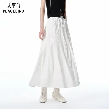 【商场同款】太平鸟女装2025年夏季新款肌理感伞裙A1GFF2434商品大图