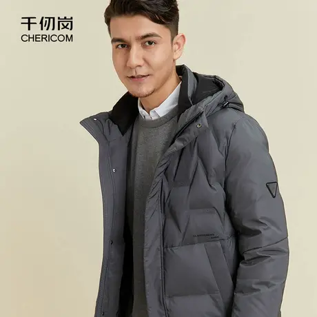千仞岗冬季男士连帽常规款外套羽绒服I图片
