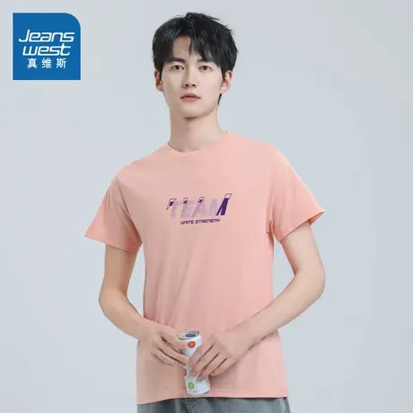 VO真维斯男装2025夏季新款 潮牌时尚宽松基础款休闲圆领短袖T恤图片