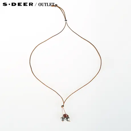 【新品】sdeer圣迪奥专柜正品女简约休闲牛皮项链42843A5图片