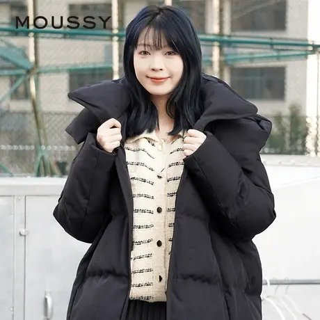 MOUSSY 2025春季新品90鸭绒连帽通勤淑女羽绒服女028ISX30-2801商品大图