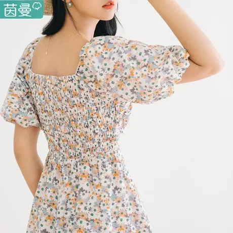 茵曼法式碎花2023夏季新款浪漫小众连衣裙女小个子高端精致裙子商品大图