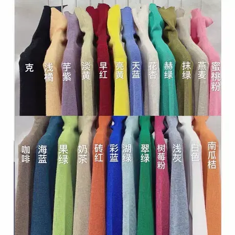 零利润分享！秋冬新款纯色堆堆领羊毛针织衫薄款毛衣高领打底衫女商品大图