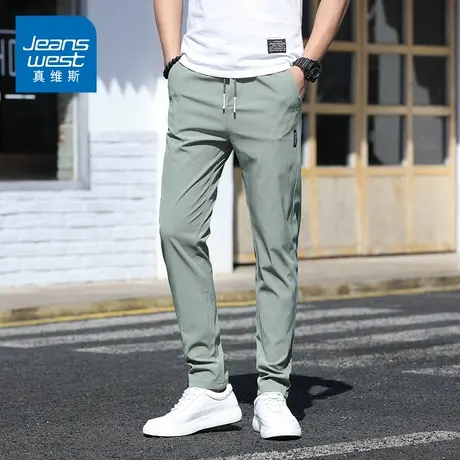 KZ真维斯男裤子运动休闲长裤男士直筒宽松百搭款春秋季2025年新款商品大图