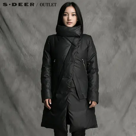 s.deer圣迪奥专柜正品光感中性设计棉衣S14481902图片