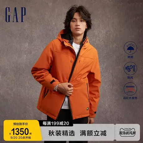 Gap男女装冬季2023新款防风三合一防风雨外套720838保暖羽绒服图片