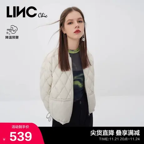 LINCCHIC金羽杰羽绒服女简约短款轻薄羽绒服女冬季外套Y22801363商品大图