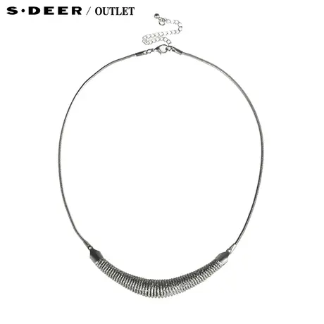 【新品】sdeer圣迪奥专柜正品女装简约民族风银色项链42843C3图片