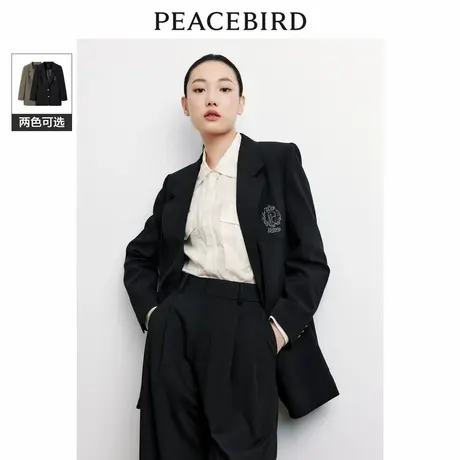 【商场同款】太平鸟女装2023秋季新款学院风西装A1BAD3401商品大图