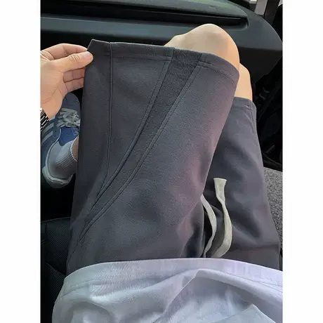 休闲短裤男新款夏季宽松潮牌跑步健身运动裤美式大码直筒五分裤子商品大图